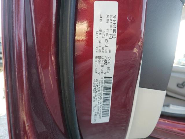 2C4RC1EG2JR351736 - 2018 CHRYSLER PACIFICA TOURING L PLUS MAROON photo 14