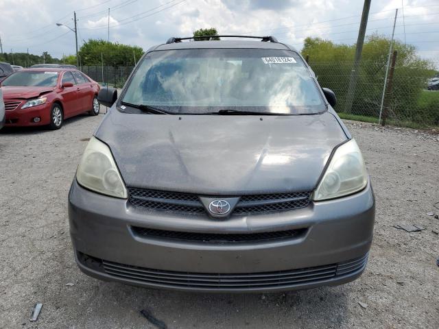 5TDZA23C24S076747 - 2004 TOYOTA SIENNA CE GRAY photo 5