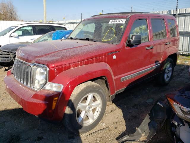1J4PN5GK4BW506719 - 2011 JEEP LIBERTY LIMITED RED photo 2