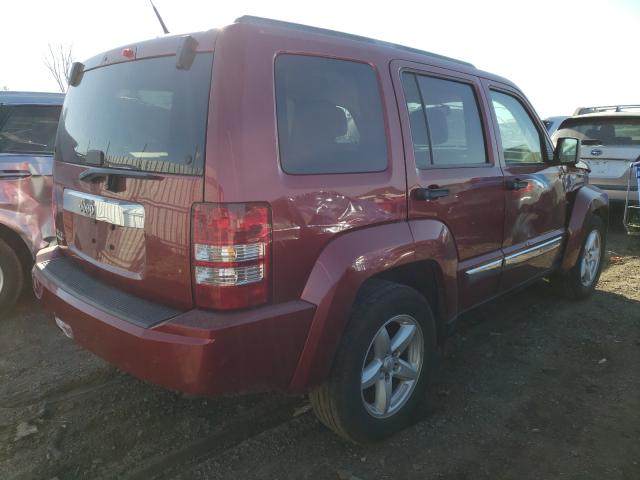 1J4PN5GK4BW506719 - 2011 JEEP LIBERTY LIMITED RED photo 4