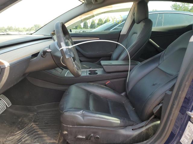 5YJ3E1EC0MF055076 - 2021 TESLA MODEL 3 蓝色 照片 7