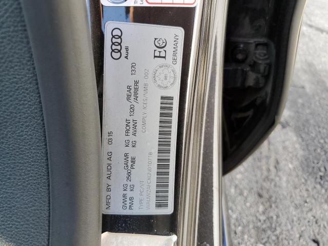 WAUW2AFCXGN010718 - 2016 AUDI S7 PRESTIGE GRAY photo 12