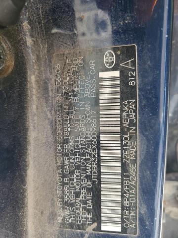 JTDBR32EX60098617 - 2006 TOYOTA COROLLA CE BLUE photo 12