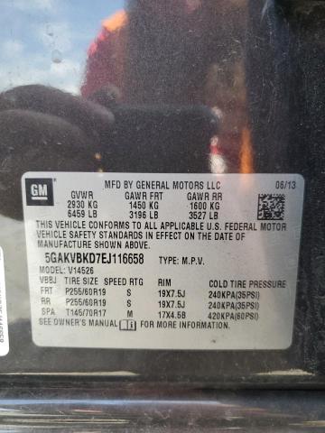 5GAKVBKD7EJ116658 - 2014 BUICK ENCLAVE BROWN photo 13