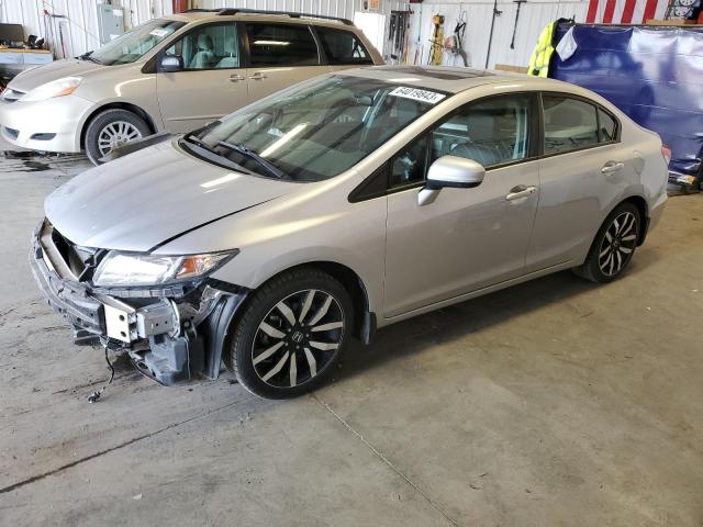 2HGFB2F93FH541197 - 2015 HONDA CIVIC EXL SILVER photo 1