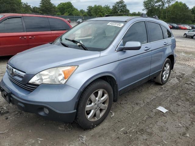 JHLRE38758C029521 - 2008 HONDA CR-V EXL BLUE photo 1