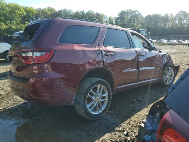 1C4RDJDG2NC134250 - 2022 DODGE DURANGO GT BURGUNDY photo 3