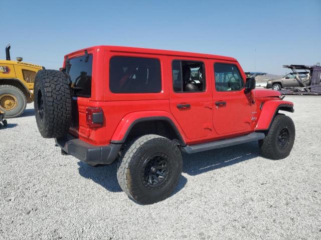 1C4HJXEG0JW148646 - 2018 JEEP WRANGLER U SAHARA წითელი ფოტო 3