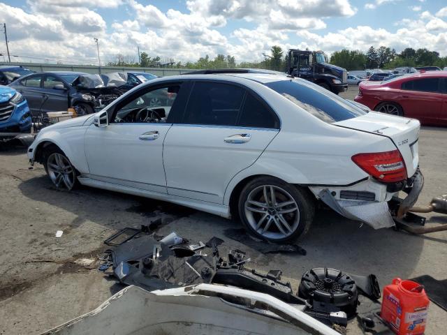 WDDGF8AB5DR250160 - 2013 MERCEDES-BENZ C 300 4MATIC WHITE photo 2