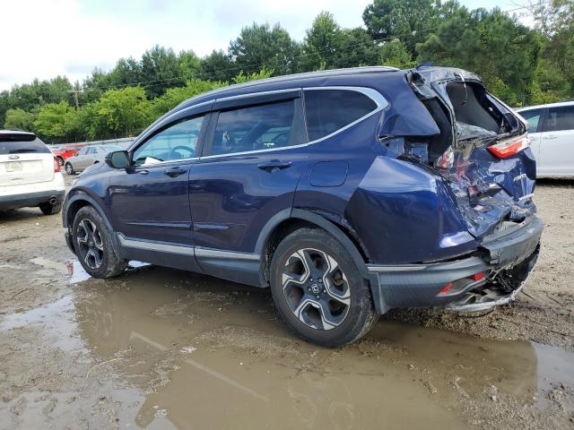 5J6RW2H96KL000388 - 2019 HONDA CR-V TOURING BLUE photo 2