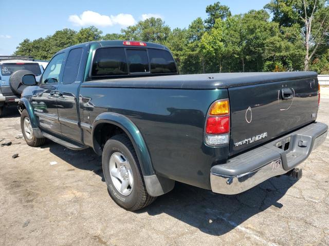 5TBRT3811YS030705 - 2000 TOYOTA TUNDRA ACCESS CAB LIMITED GREEN photo 2