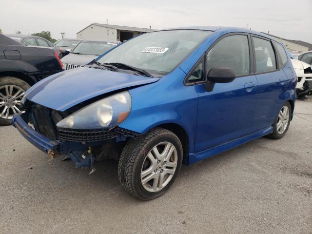 JHMGD38657S066618 - 2007 HONDA FIT S BLUE photo 1