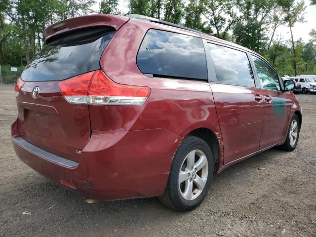 5TDKK3DC1CS266413 - 2012 TOYOTA SIENNA LE BURGUNDY photo 3