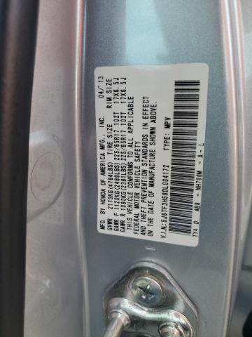 5J6TF3H59DL004172 - 2013 HONDA CROSSTOUR EXL ვერცხლისფერი ფოტო 12