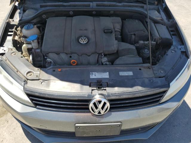 3VWDP7AJ1CM380011 - 2012 VOLKSWAGEN JETTA SE GRAY photo 11