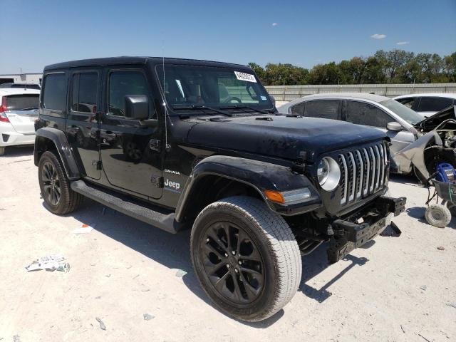 1C4JJXP62PW604273 - 2023 JEEP WRANGLER SAHARA 4XE BLACK photo 4