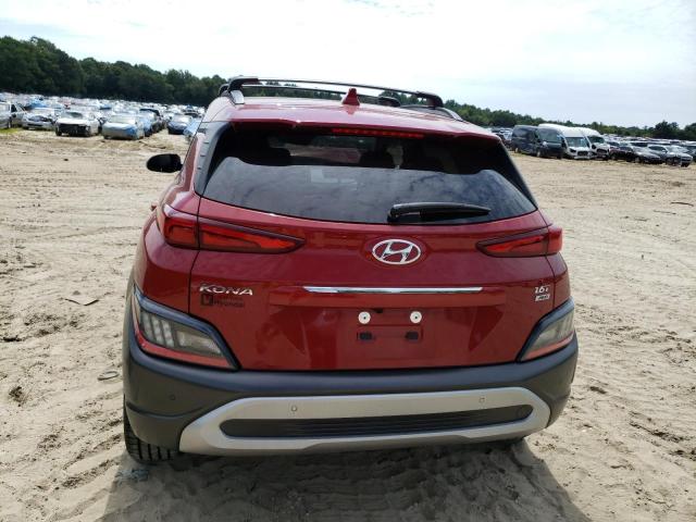 KM8K5CA32NU848414 - 2022 HYUNDAI KONA LIMITED RED photo 6