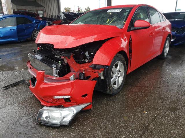 1G1PE5SB9G7147942 - 2016 CHEVROLET CRUISE LT RED photo 2