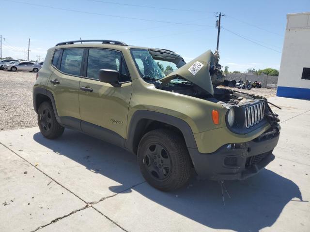 ZACCJBAT8FPB96156 - 2015 JEEP RENEGADE SPORT GREEN photo 4