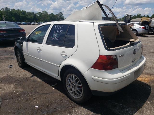 9BWGR61J254011828 - 2005 VOLKSWAGEN GOLF GLS TDI WHITE photo 2