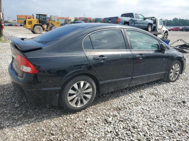 2HGFA1F90AH504839 - 2010 HONDA CIVIC EXL BLACK photo 3