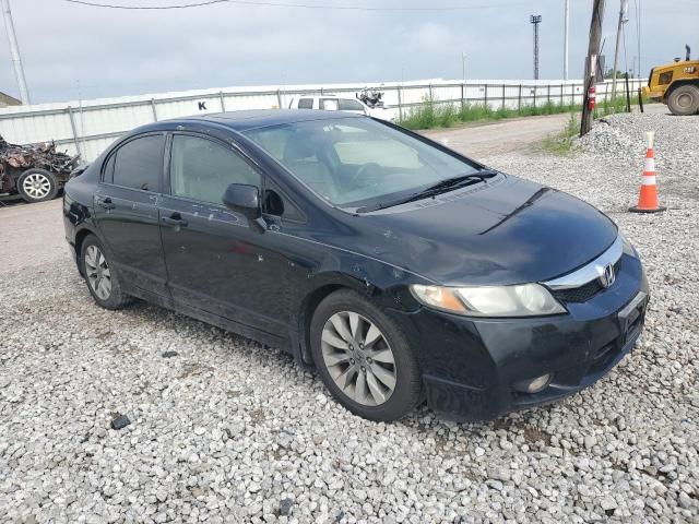 2HGFA1F90AH504839 - 2010 HONDA CIVIC EXL BLACK photo 4