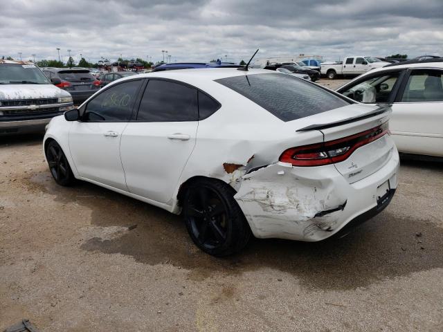 1C3CDFEB7FD411111 - 2015 DODGE DART GT WHITE photo 2