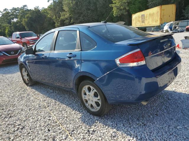 1FAHP35N48W243670 - 2008 FORD FOCUS SE BLUE photo 2