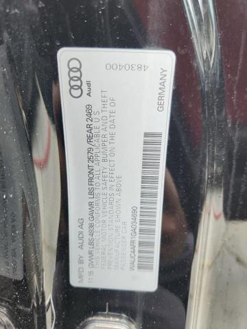 WAUC4AFR1GA034690 - 2016 AUDI S5 PREMIUM PLUS BLACK photo 13