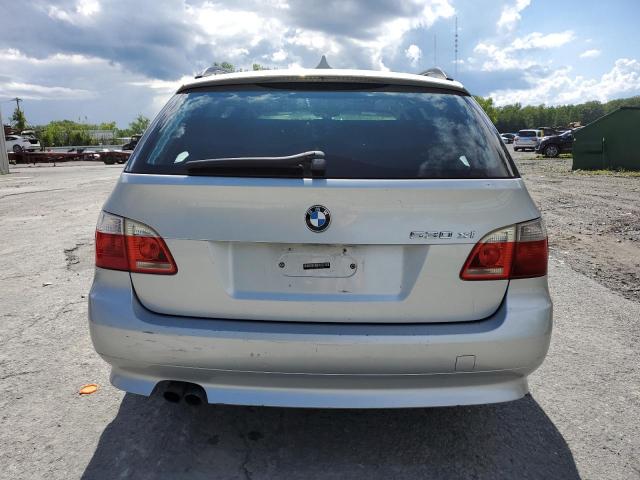 WBANN73516CN01488 - 2006 BMW 530 XIT SILVER photo 6