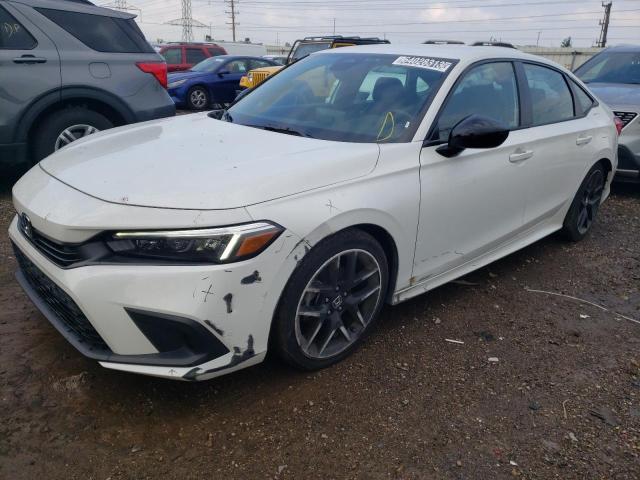 2HGFE2F56NH538829 - 2022 HONDA CIVIC SPORT თეთრი ფოტო 1