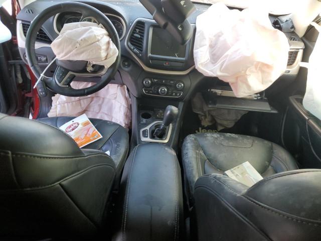 1C4PJMDB7HW500129 - 2017 JEEP CHEROKEE LIMITED RED photo 8