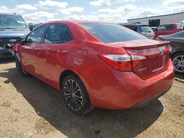 2T1BURHE2GC729439 - 2016 TOYOTA COROLLA L RED photo 2