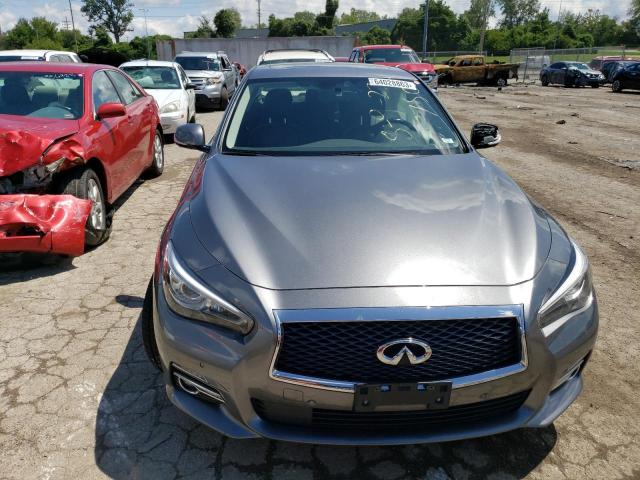 JN1AV7AR6HM900114 - 2017 INFINITI Q50 HYBRID GRAY photo 5