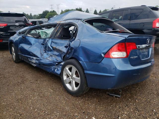 19XFA1F65BE044689 - 2011 HONDA CIVIC LX-S أزرق صورة 2