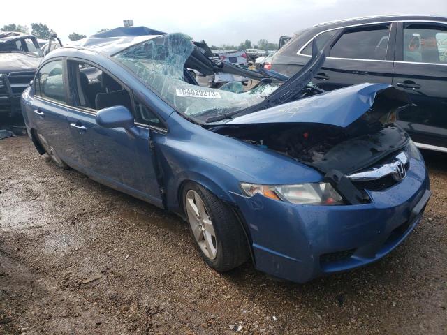 19XFA1F65BE044689 - 2011 HONDA CIVIC LX-S أزرق صورة 4