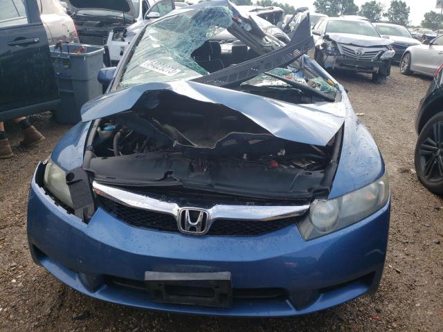 19XFA1F65BE044689 - 2011 HONDA CIVIC LX-S أزرق صورة 5