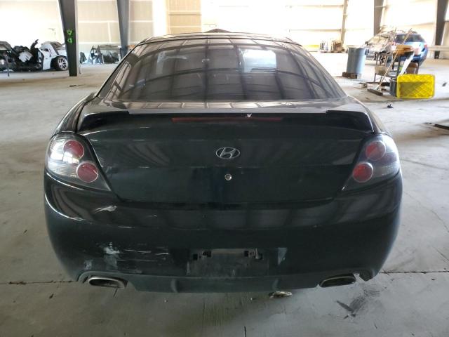 KMHHM66DX8U266646 - 2008 HYUNDAI TIBURON GS BLACK photo 6