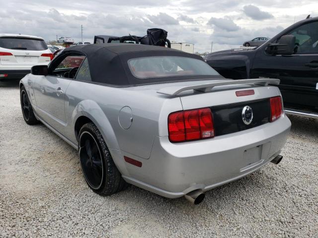 1ZVHT85H455258925 - 2005 FORD MUSTANG GT SILVER photo 3