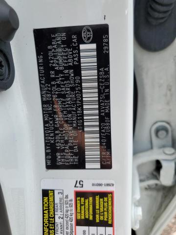 4T1G11BK1PU075790 - 2023 TOYOTA CAMRY SE NIGHT SHADE WHITE photo 12