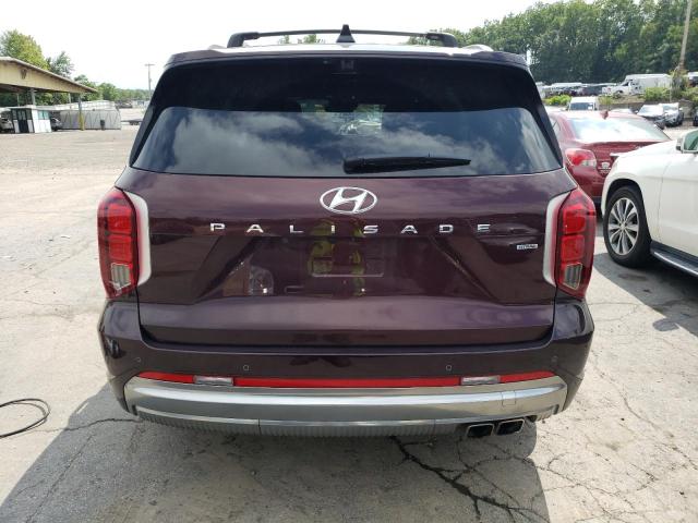 KM8R7DGE9PU511801 - 2023 HYUNDAI PALISADE CALLIGRAPHY BURGUNDY photo 6