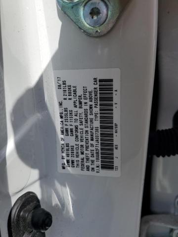 19UUB2F71JA007385 - 2018 ACURA TLX ADVANCE WHITE photo 12