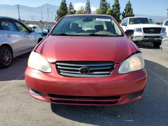 JTDBR32E542046605 - 2004 TOYOTA COROLLA CE RED photo 5