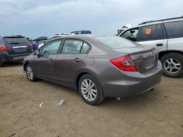 2HGFB2F97CH527430 - 2012 HONDA CIVIC EXL ნაცრისფერი ფოტო 2