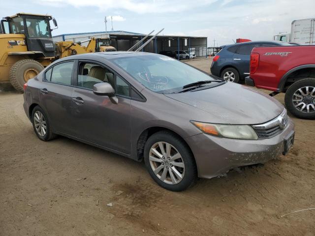 2HGFB2F97CH527430 - 2012 HONDA CIVIC EXL GRAY photo 4