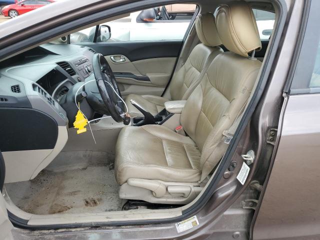 2HGFB2F97CH527430 - 2012 HONDA CIVIC EXL ნაცრისფერი ფოტო 7