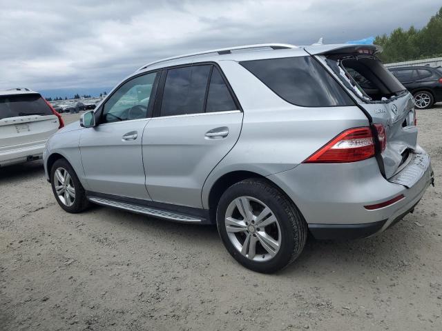 4JGDA5HB4EA346700 - 2014 MERCEDES-BENZ ML 350 4MATIC SILVER photo 2