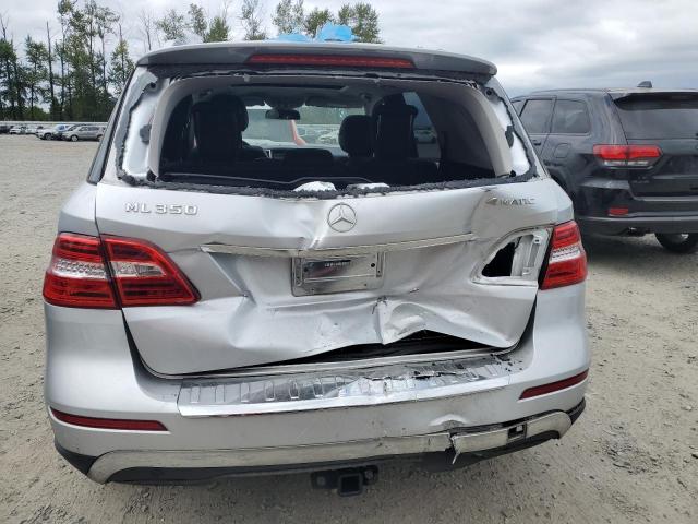 4JGDA5HB4EA346700 - 2014 MERCEDES-BENZ ML 350 4MATIC SILVER photo 6