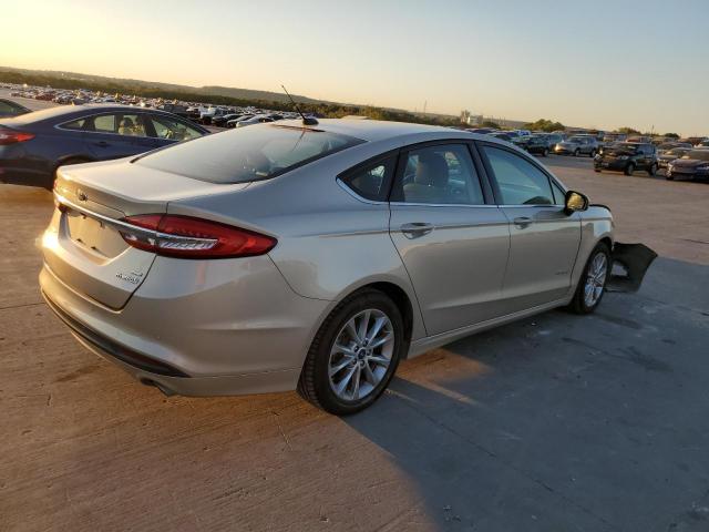 3FA6P0LU7HR357830 - 2017 FORD FUSION SE HYBRID GOLD photo 3