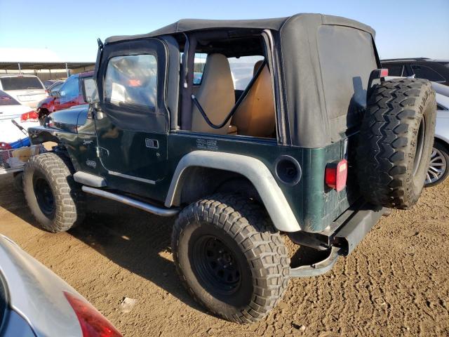 1J4FA49S2YP713224 - 2000 JEEP WRANGLER / SPORT GREEN photo 2